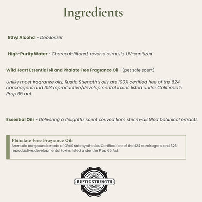 Rustic Strength PH Balanced Hypoallergenic Pet Conditioner for Dogs and Cats, 16 oz