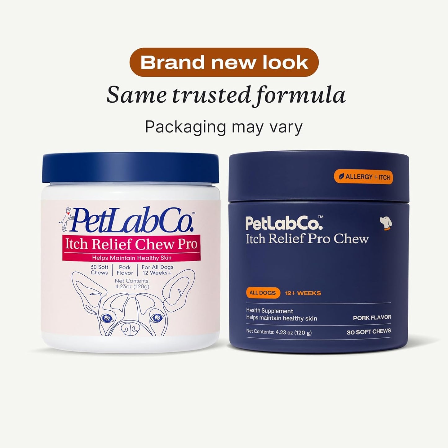 PetLab Co. Itch Relief Chew Pro – Itch Relief Chews for Dogs – Omega 3 for Dogs Itch Supplement - Packed with Beneficial Fatty Acids for Healthy Skin – Seasonal Allergies Support - Packaging May Vary