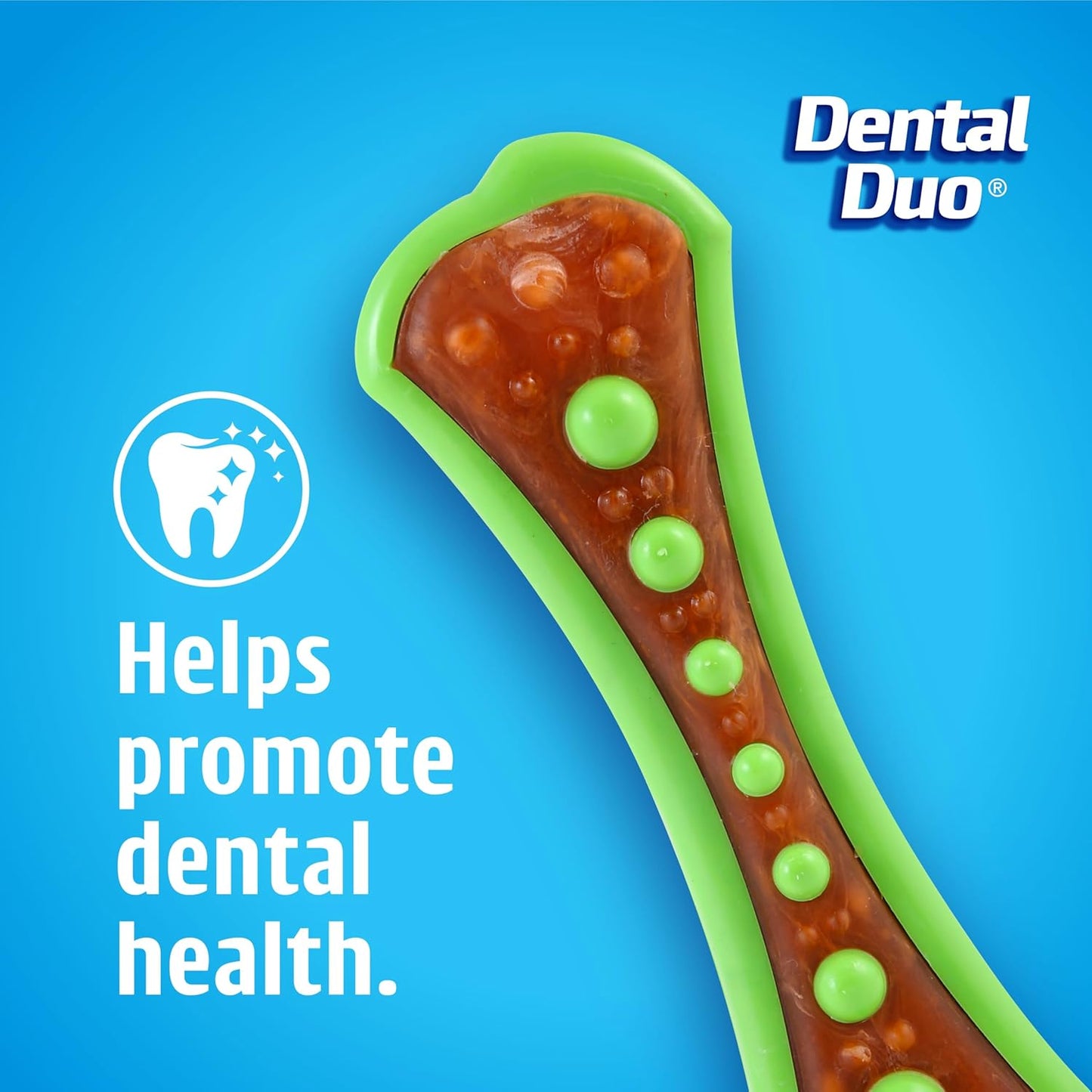 Hartz Chew 'n Clean Dental Duo Dog Treat & Chew Toy, Color Varies, Medium, 3 Pack