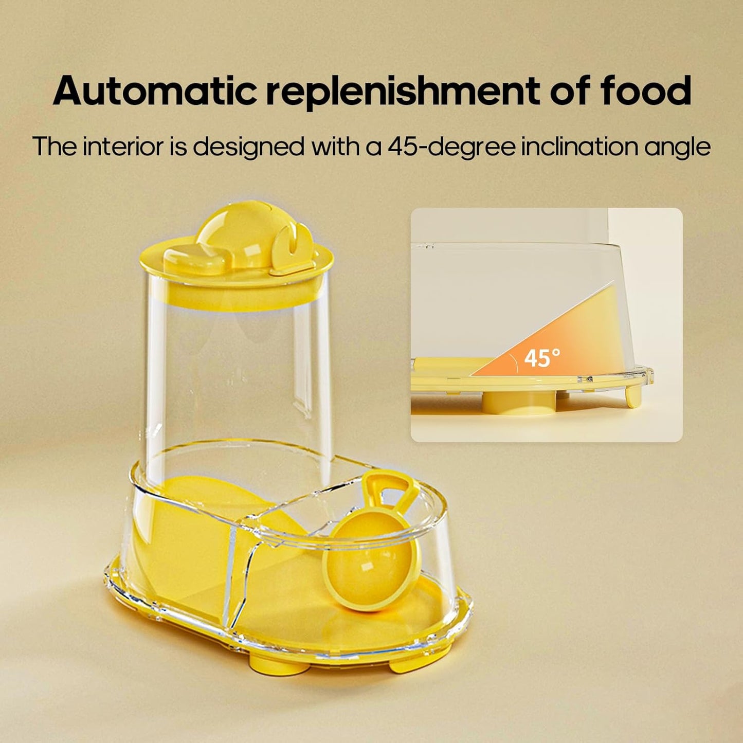 Automatic Hamster Feeder Food Dish Bowl Dispenser for Syrian Dwarf Hamsters, Gerbils, Mouse, Guinea Pig, Hedgehog (Green)