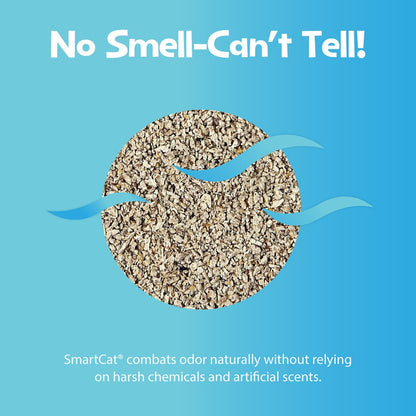 SmartCat All Natural Clumping Cat Litter, 20 Pound (320oz 1 pack) - Alternative to Clay and Pellet Litter - Chemical and 99% Dust Free - Unscented and Lightweight