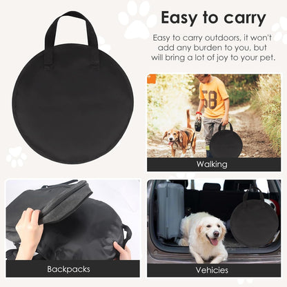 Portable Cat Tent for Bearded Dragon, Outdoor Cat Enclosures, Portable Pet Playpen for Cats and Small Animals, Pet Enclosure with Carry Bag(Orange)