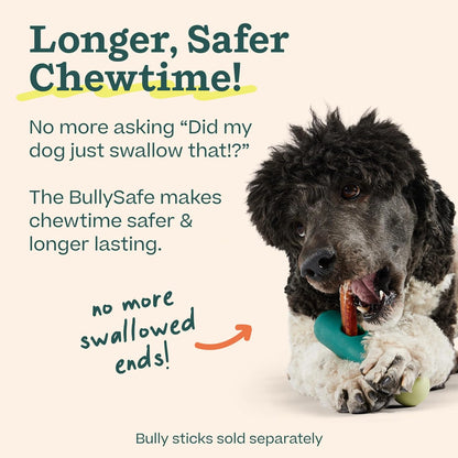 WOOF BullySafe - Bully Stick Holder - Durable Dog Chew Holder for Safe, Long-Lasting Play - Easy to Clean - No More Swallowed Ends - Best for Dogs 10+ lbs
