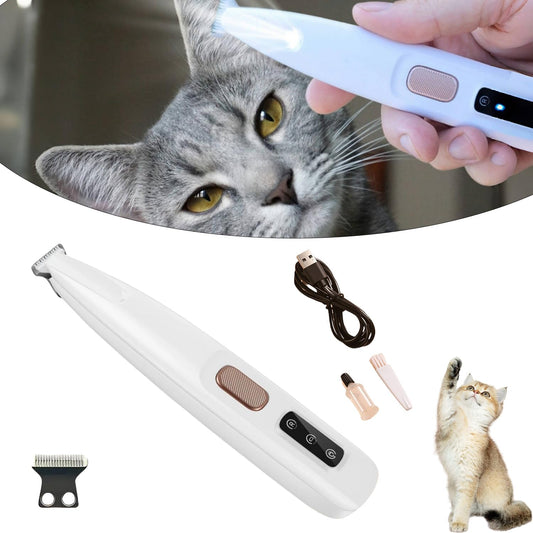 Belvedir Cat Grooming Trimmer, Belvedir Cat Trimmer, Cordless Pet Shaver, Low Noise Waterproof Rechargeable, for for Cats, Small Dogs & Animals Paws, Ears, Rump, Face, Eyes