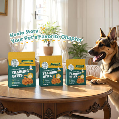 Dog Chicken Chips Treat - 12 oz, 100% Natural Ingredient Made in USA, High Protein Low Calorie Pet Training Chew Jerky Dried Food, Healthy Pet Supplies for Medium, Large Breeds & Puppy