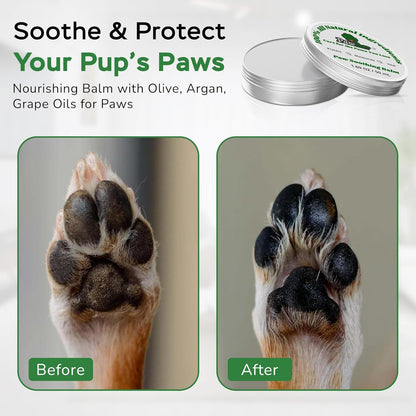 Dog Essentials Starter Kit - Dog Lovers Gift Box with Pet Wipes, Paw Balm, Dental Teeth Cleaning Wipes and Poop Bags Set - Complete Dog Care for Travel & Camping