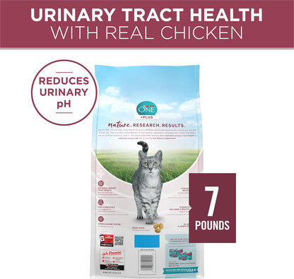 Purina ONE High Protein Dry Cat Food, +Plus Urinary Tract Health Formula - 7 lb. Bag