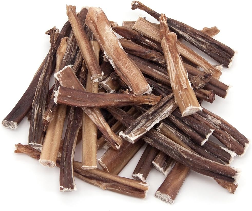 GigaBite 3-5 Inch All Natural Bully Sticks by Best Pet Supplies - (1 Pound) (Model: PB-04-LB)