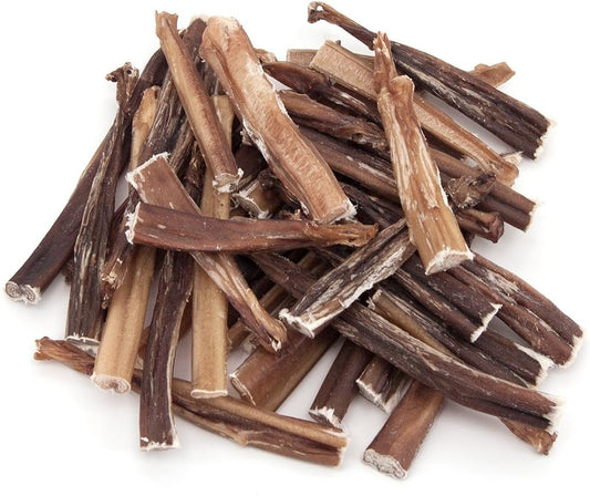GigaBite 3-5 Inch All Natural Bully Sticks by Best Pet Supplies - (1 Pound) (Model: PB-04-LB)