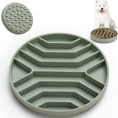 Slow Feeder Dog Bowls Silicone Maze Food Bowl Feeders Pet Puzzle Lick Mat to Slow Down Eating for Small Breed Size Dogs