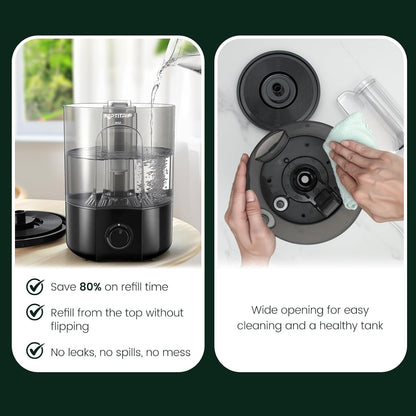 1 Gallon Reptile Humidifier Fogger for Terrariums, Adjustable Fog Volume, Ideal for Bearded Dragons, Lizards, Geckos, Snakes, Tortoises, Amphibians Humidity Increasing