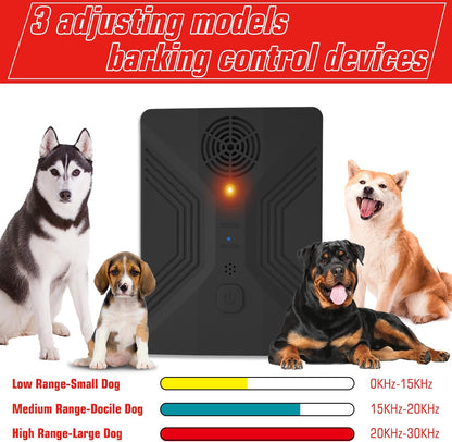 Anti Barking Devices, Anti Barking Device for Dogs Long Range 50ft, Barking Control Devices for Dog Training in Outdoor, 3 Modes Ultrasonic Bark Box, Dog Bark Deterrent Devices, Dog Barking Silencer