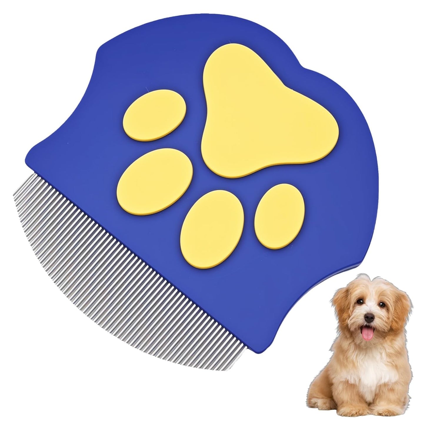 Pet Eye Comb, Gentle Round Head Stainless Steel Tool for Grooming Around Eyes, Cleans Away Debris for Cats and Dogs, Portable for Daily Care