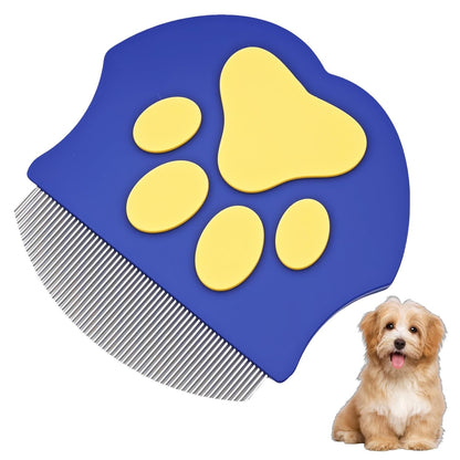 Pet Eye Comb, Gentle Round Head Stainless Steel Tool for Grooming Around Eyes, Cleans Away Debris for Cats and Dogs, Portable for Daily Care