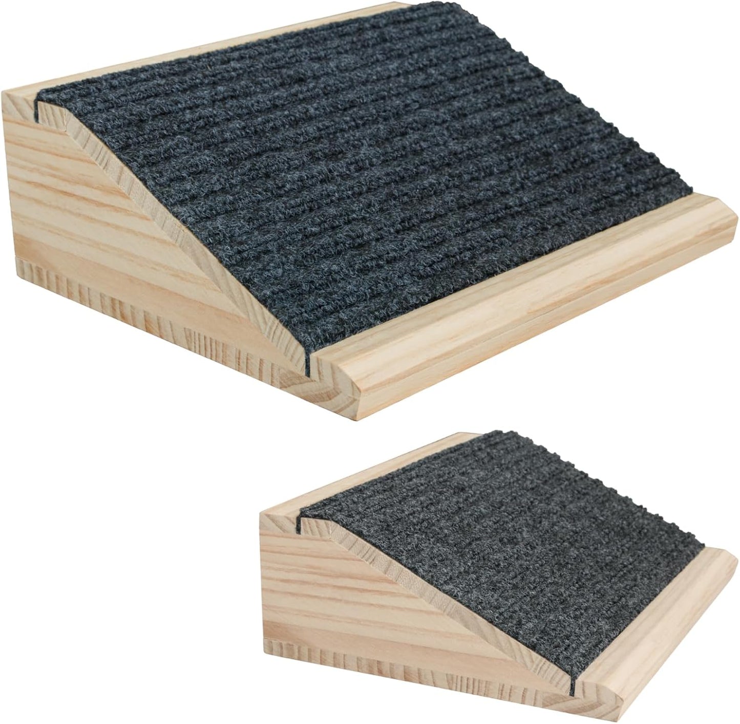 Dog Ramp for Stairs, Non-Slip Dog Stairs, Low-Angled Pet Ramps for Small Dogs and Cats, Medium Dogs, Step and Stair Assist for Injured and Older Pets, 2 Pack