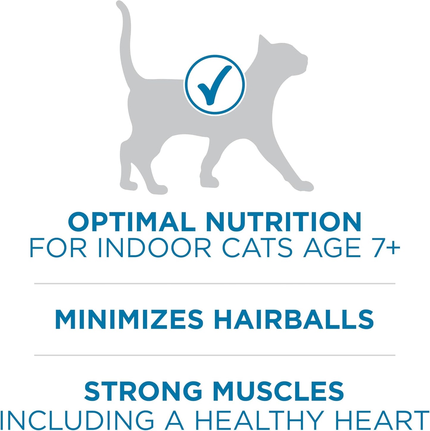 Purina ONE High Protein, Natural Senior Dry Cat Food, Indoor Advantage Senior+ - 3.5 lb. Bag