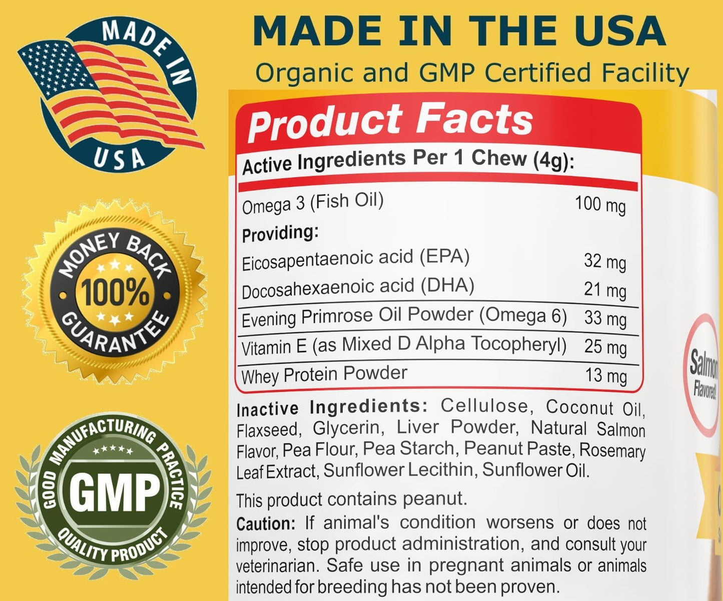 Dog Skin and Coat with Probiotics for Dogs Joint Digestive Bundle - Omega 3 for Dogs Itchy Skin Relief for Dry Skin, Hot Spots and Shedding, Eliminates Joint Pain, Gas and Diarrhea Elimination