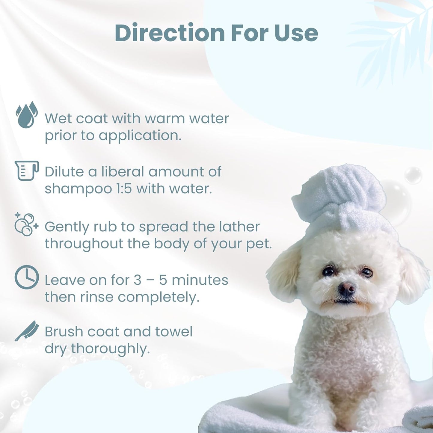 Bio Petactive Diamond White Shampoo for Dogs | Brightens, Removes Stains and Restores White Coats | Deep Cleans & Deodorizes with Long-Lasting Coconut Scent | 8.45 fl oz
