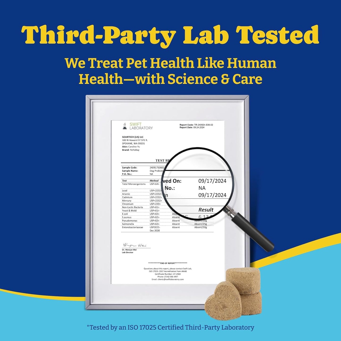 Probiotics for Dogs - Dog Probiotics for Gut, Immune & Skin Health - 6 Billion CFUs, 180 Soft Chews, Salmon & Blueberry Flavor - with Prebiotics & Digestive Enzymes