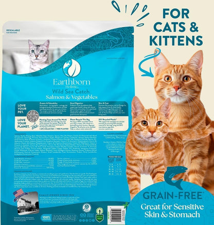 Earthborn Holistic Wild Sea Catch - Grain Free Dry Cat Food (4 Pounds)