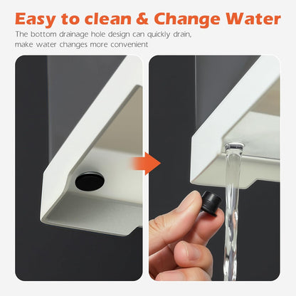 AZV Small Turtle Tank Kit,PC Starter Aquarium and Large Red Eared Slider Aquatic for Baby Tortoise,Fishes and Amphibians,Include Basking Pl