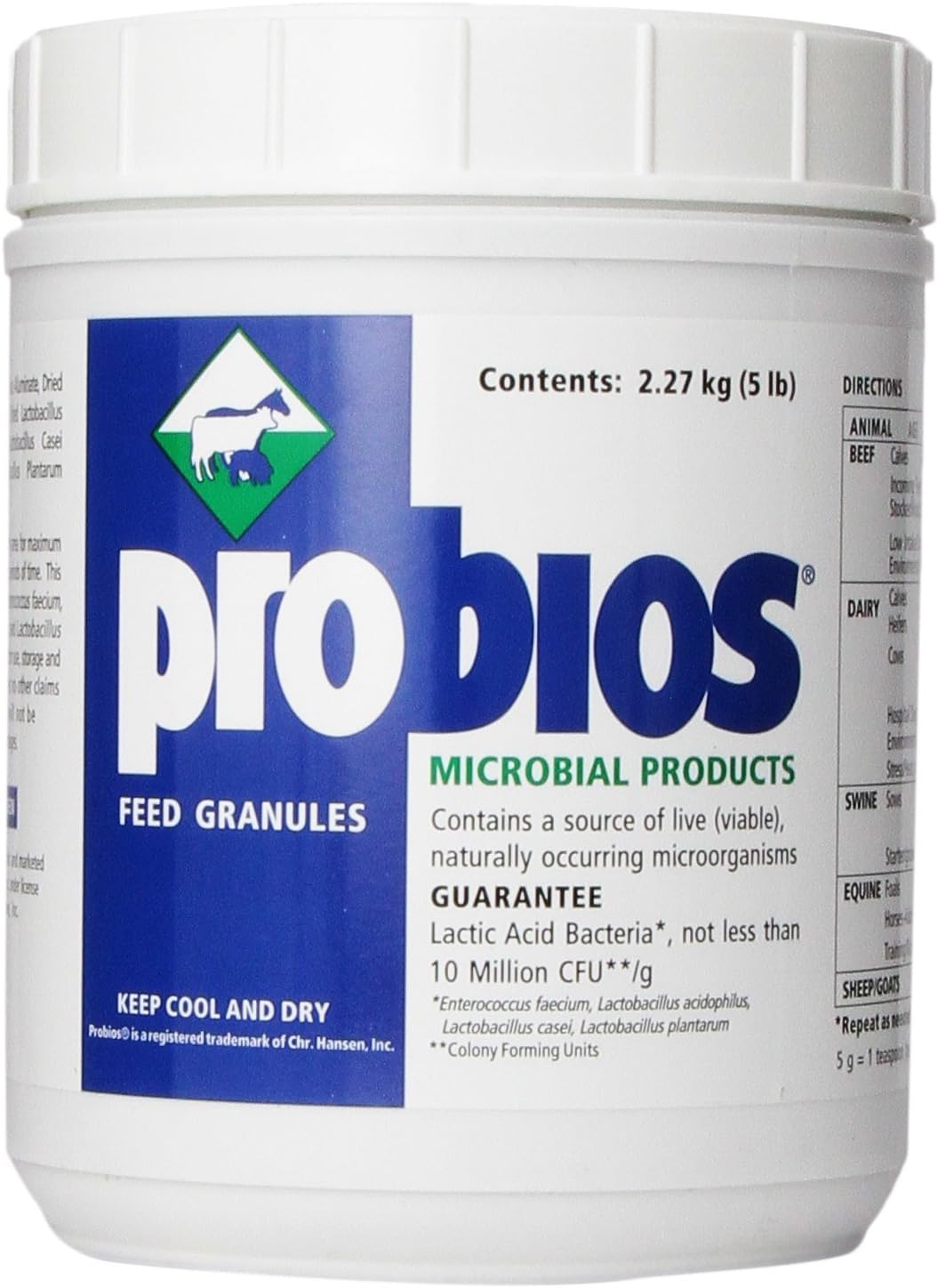 VETS PLUS Probios Feed Granule for Horses, 5-Pound