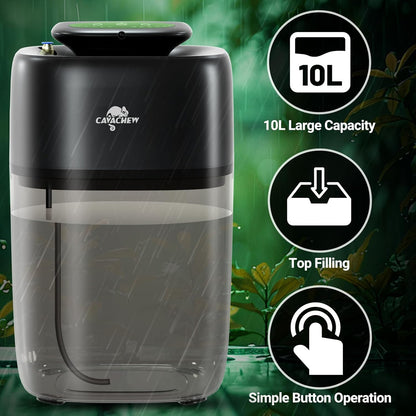 10L Reptile Mister Fogger with Timer, 4 Nozzles, High Pressure Automatic Misting System for Reptile Tank, Terrarium Humidifier for Reptiles, Amphibians & Plants