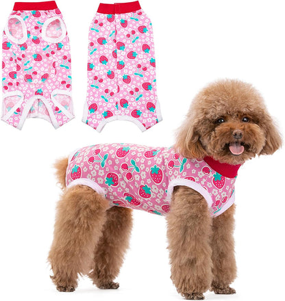 Coppthinktu Recovery Suit for Dogs After Surgery, Dog Onesie Surgery Recovery Suit for Female Spay, Soft Male Surgical Pajamas Bodysuits for Small Medium Puppy to Anti Licking Dog Cone Alternative
