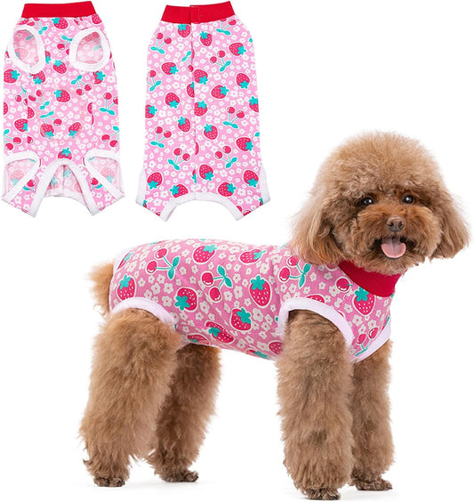Coppthinktu Recovery Suit for Dogs After Surgery, Dog Onesie Surgery Recovery Suit for Female Spay, Soft Male Surgical Pajamas Bodysuits for Small Medium Puppy to Anti Licking Dog Cone Alternative