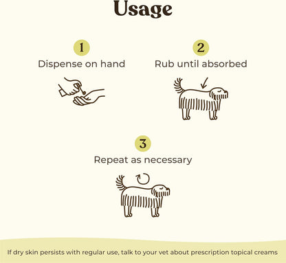 Gentle Creatures Leave-in Dog Conditioner Lotion - Fragrance-Free, Dye-Free - 95% Natural Ingredients - 8 Fl Oz