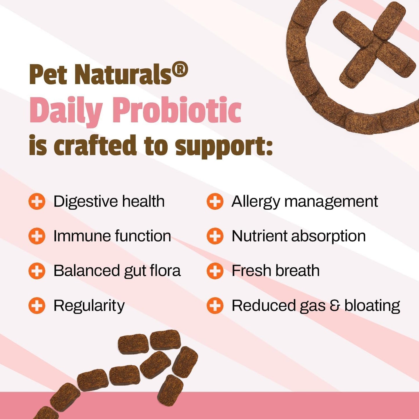 Pet Naturals Daily Probiotic for Dogs, Duck Flavor, 320 Chews - 120M CFUs Pre and Probiotics for Dogs Digestive Health, Gut Health, Immune Support, Diarrhea, Allergies and Itching