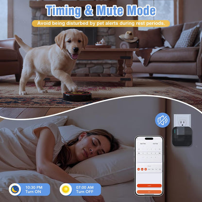 ChunHee WiFi Smart Dog Door Bell for Potty Training to Go Outside–Wireless Doggy Doorbell with Tuya Phone Notification–Waterproof Touch Button and Adjustable Volume, Multi-User Alerts(2 Dog Buttons)