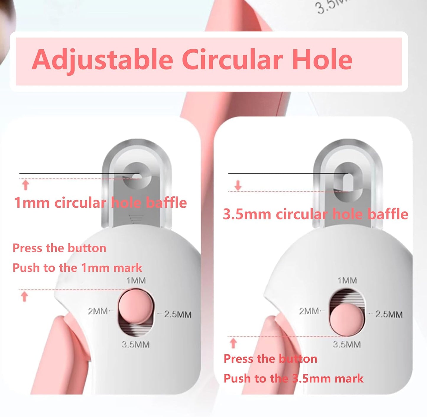 Pets Nail Clippers and Trimmers for Indoor Cats & Small Animals, Safety Lock and Nail File, Nail Trimmer & Claw Scissors for Home Grooming - Professional Grooming Tool for Pets (Pink)