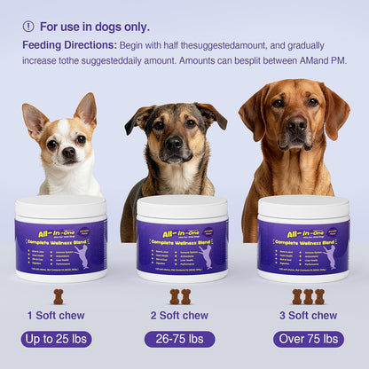 Dog Probiotics for Digestive Support and Gut Balance, Pumpkin Flavor Soft Chews Supplement for Dogs, Immune Booster Daily Treats, 120 Count, Holiday and Christmas Edition