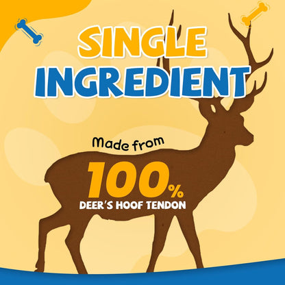 gazeupon Dog Treats,Deer's Hoof Tendon, Dog Chews Long Lasting, Natural Training Rewards