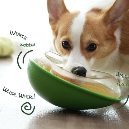Yosoo Health Gear Avocado Pet Feeder Plastic Slow Feeder Dog Bowl, Leakage Design, Attractive Avocado Shape, Prevents Food Spillage, Practical and User Friendly, for Cats and Dogs