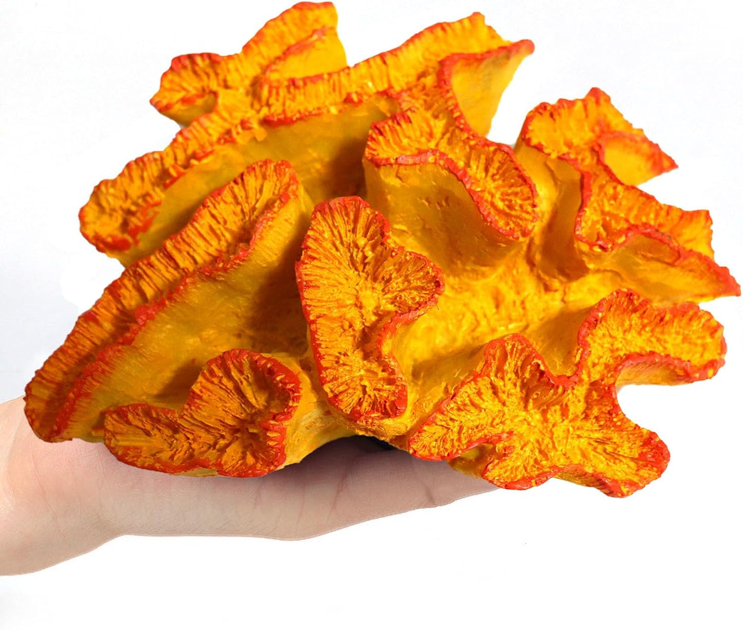 Besimple Aquarium Coral Ornaments Decor Fish Tank Plants Decoration for Aquarium Landscape, Orange