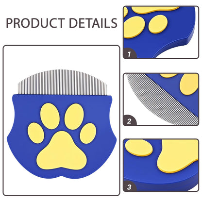 Pet Eye Comb, Gentle Round Head Stainless Steel Tool for Grooming Around Eyes, Cleans Away Debris for Cats and Dogs, Portable for Daily Care