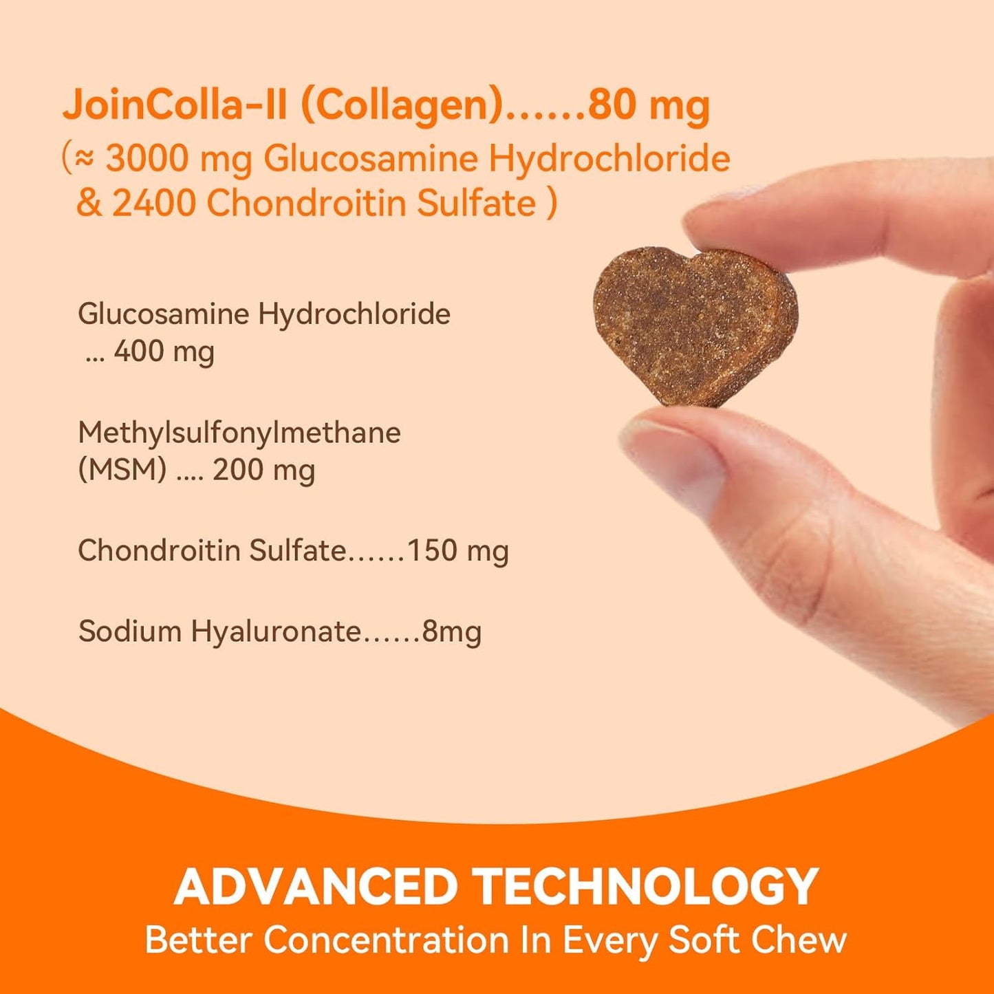 30 Soft Chews Dog Joint Supplement & 200 Tablets Multivitamin for Skin and Coat for Dogs and Pets