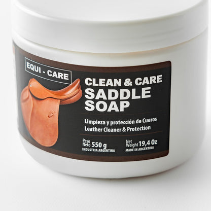 EQUI - CARE: Clean & Care Saddle Soap, Glycerin-Based soap with Added Moisturizers Designed to Clean and Condition Leather. Keep Your Leather tack and Equipment in top Condition.