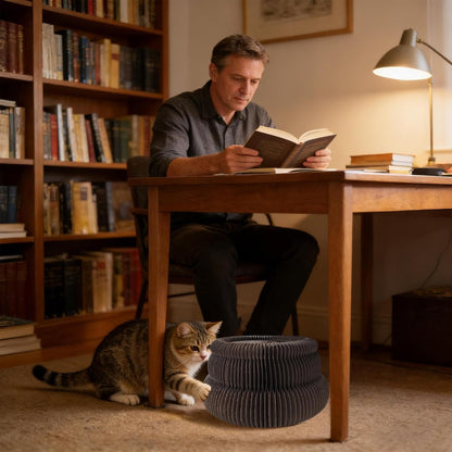 Cat Scratching Board Toy - Physical Exercise Cardboard Scratcher | Accordion Design Scratch Board - for Indoor Outdoor Home Farmhouse Apartment Garage Backyard Balcony Living Room Bedroom