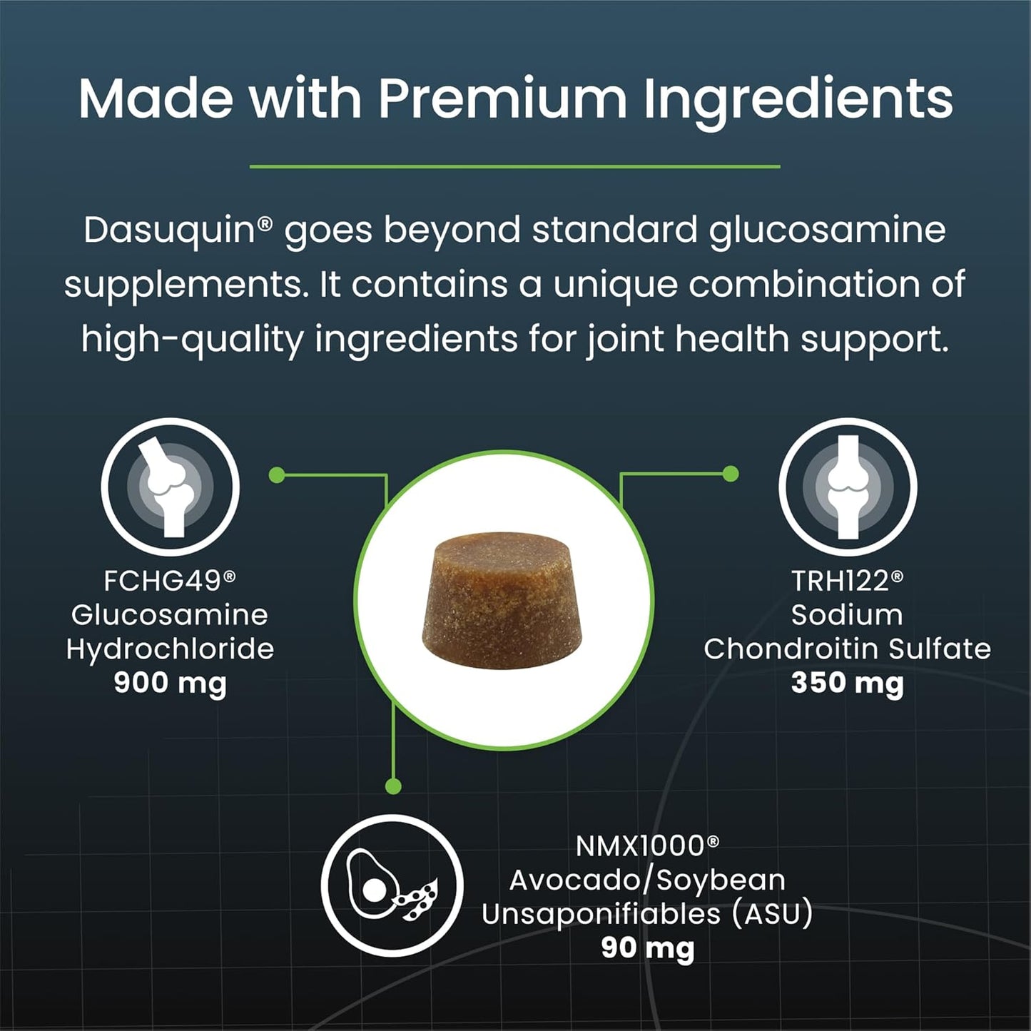 Nutramax Dasuquin for Large Dogs, Joint Health Supplement, Contains Glucosamine for Dogs, Plus Chondroitin, ASU and More, Supports Healthy Joints, Soft Chews, 84 Count