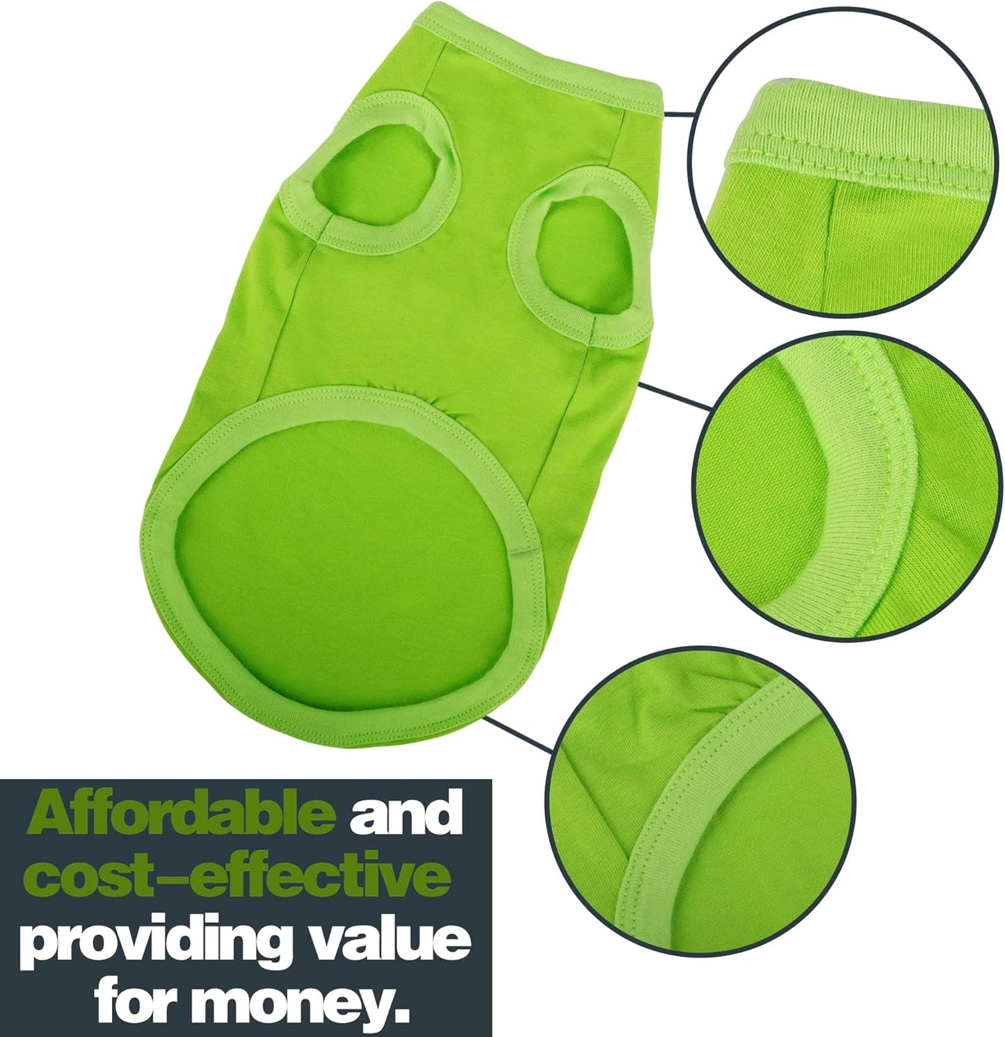 Elevate Your Dog's Fashion Quotient with Colorful and Breathable Sleeveless Cotton Shirts! Perfect Pet Apparel for Small to Medium Dogs Gray L