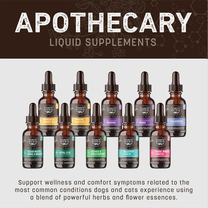 Earth Animal Apothecary Liquid Supplement - Vital Eye Herbal Remedies for Dogs & Cats - 2 fl oz