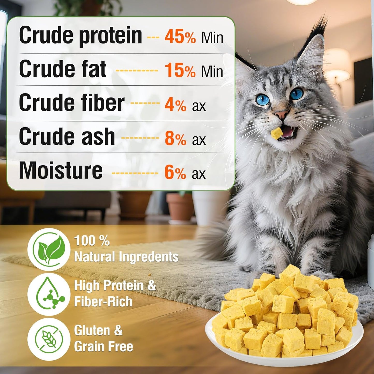 Freeze Dried Pumpkin and Chicken for Dogs and Cats, 100% Pumpkin and Chicken, Natural Treats for Digestion Health, Healthy Food Topper 3.5 oz