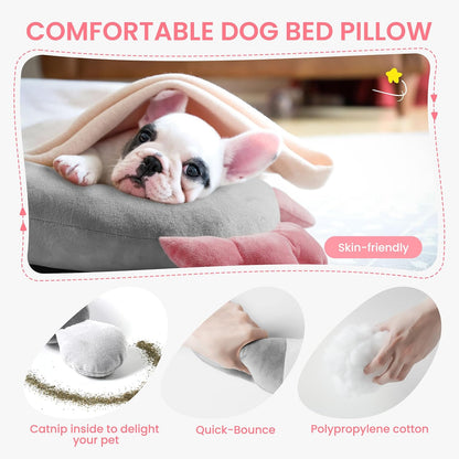 Dog Pillow - Soft Neck Pillows for Dogs, Washable Dog Calming Pillow for Better Sleep, Reduces Anxiety, Gift for Medium/Large Dogs and Cats