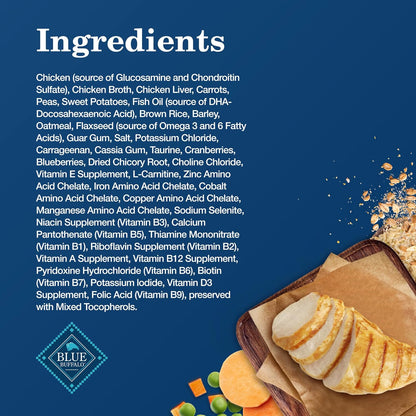 Blue Buffalo Homestyle Recipe Senior Wet Dog Food, Made with Natural Ingredients, Chicken Dinner with Garden Vegetables, 12.5-oz Cans (12 Count)