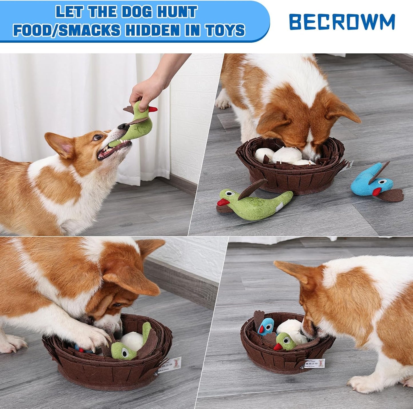 Waterproof Dog Boots for Small+ Dog Toy (Nest)