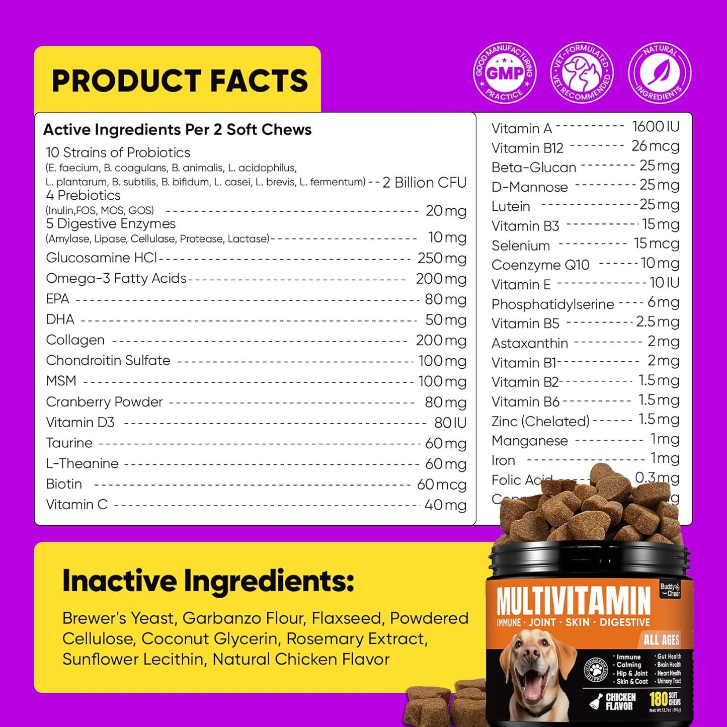 Dog Soft Chews – Joint Care, Skin & Coat, Gut Health, Immune Support