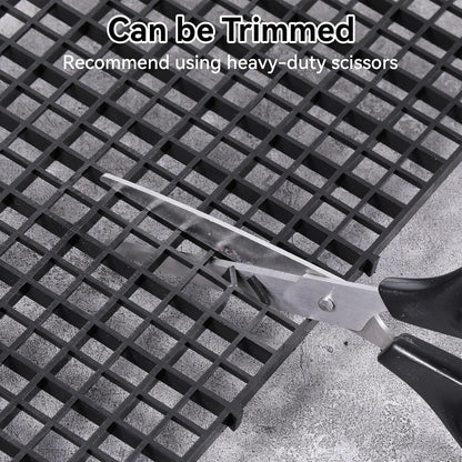 16 Pieces 5.9x11.8in (15X30cm) Aquarium Grid Plastic, Aquarium Fish Tank Divider Egg Crate Aquarium Black Filter Bottom Tray for DIY and Protection Aquascaping